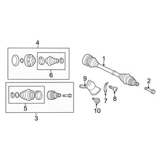 Audi OE - Rear Suspension - Drive Axles (2.0L Gas)
