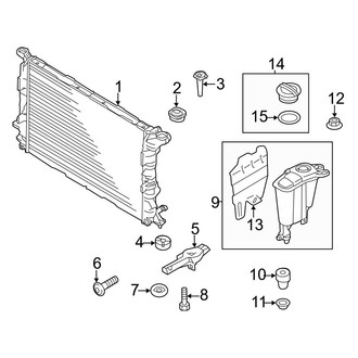 Audi OE - Cooling - Radiator & Components (Main), (Premium Plus / Prestige)
