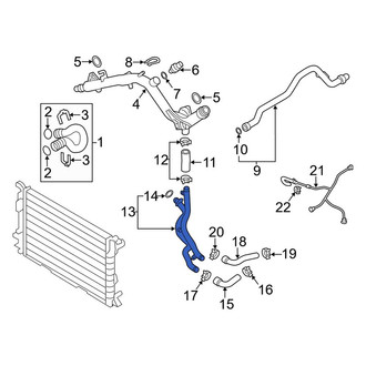 Audi OE - Engine Coolant Pipe