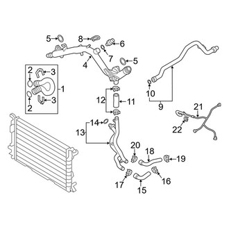 Audi OE - Cooling - Hoses & Lines (Supply), (3.0L)