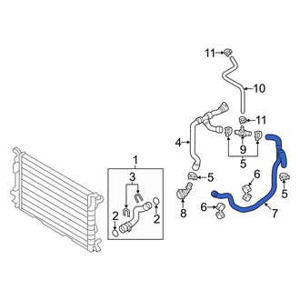 Audi OE - Lower Radiator Coolant Hose