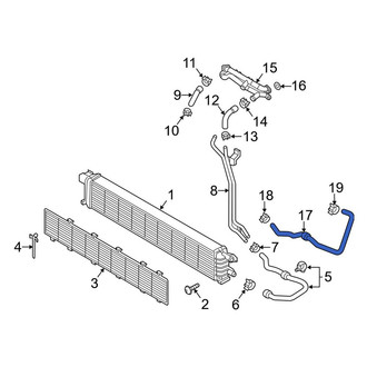 Audi OE - Lower Radiator Coolant Hose