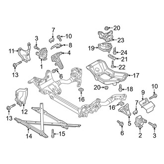 Audi OE - Engine / Transaxle - Engine & Transmission Mounting (3.0L Gas)