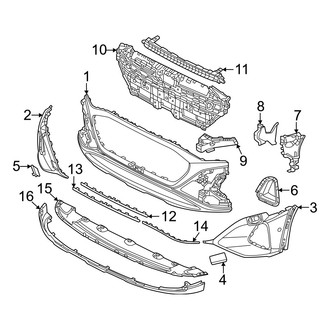 Audi OE - Front Bumper & Grille - Bumper & Components (W/O S-Line Exterior, Cover & Components)