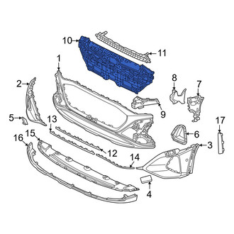 Audi OE - Front Bumper Cover Reinforcement