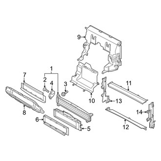 Audi OE - Radiator Support - Ducts