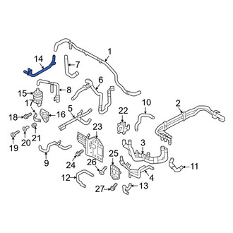 Audi OE - Right Engine Coolant Pipe