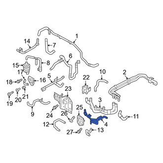 Audi OE - Right Engine Coolant Pipe