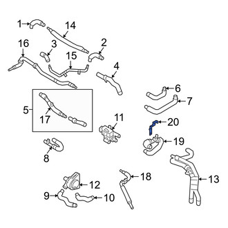 Audi OE - Engine Coolant Pipe Bracket