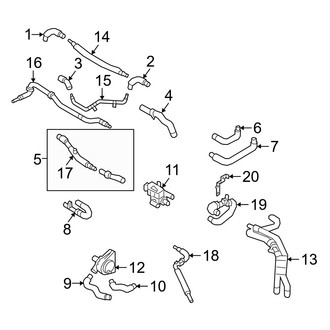 Audi OE - Cooling - Hoses & Lines (Center, Single Charging Port)