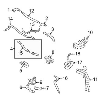 Audi OE - Cooling - Hoses & Lines (Center Dual Charging Port), (Launch Edition / Premium Plus / Prestige)