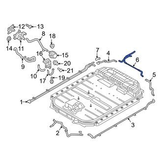 Audi OE - Rear Lower Engine Coolant Pipe