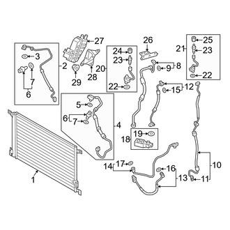 Audi OE - Air Conditioner & Heater - Condenser (Condenser and Lines)
