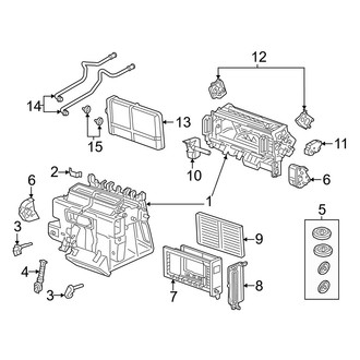 Audi OE - Air Conditioner & Heater - Heater Components