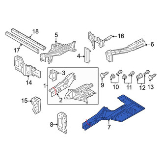 Audi OE - Front Left Inner Frame Side Member