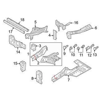Audi OE - Fender - Structural Components & Rails