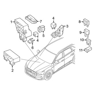 Audi OE - Electrical - Fuse & Relay (Passenger Side)