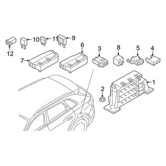 Audi OE - Electrical - Fuse & Relay (Rear Compartment)