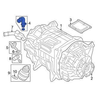 Audi OE - Rear Upper Engine Coolant Pipe