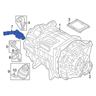 Audi OE - Rear Lower Engine Coolant Pipe