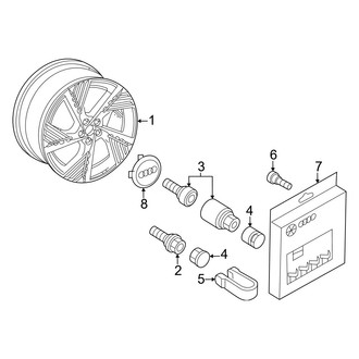 Audi OE - Wheels (22" Wheel), (Premium Plus / Prestige)