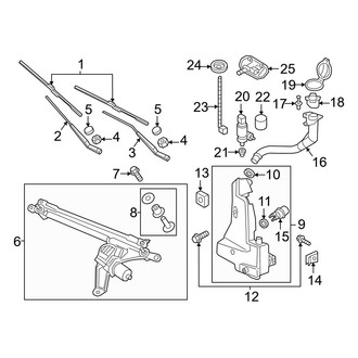 Audi OE - Windshield - Wiper & Washer Components