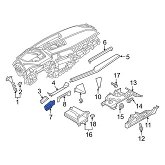 Audi OE - Left Upper Outer Instrument Panel Trim Panel