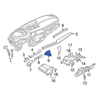 Audi OE - Right Instrument Panel Trim Panel