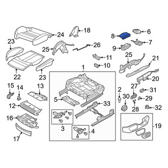 Audi OE - Front Power Seat Control Module