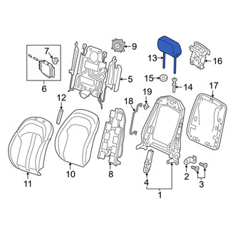 Audi OE - Front Left Headrest