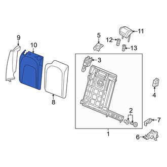 Audi OE - Front Right Seat Back Cushion Cover