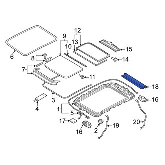 Audi OE - Sunroof Cover