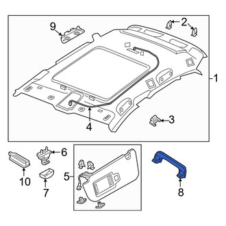 Audi OE - Front Interior Grab Bar