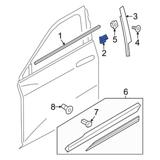 Audi OE - Front Left Door Shell Seal