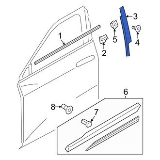 Audi OE - Front Right Door Applique