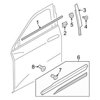 Audi OE - Front Door - Exterior Trim