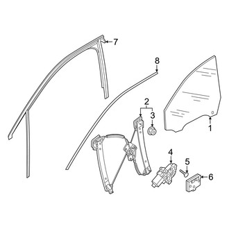 Audi OE - Front Door - Glass & Hardware