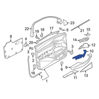 Audi OE - Front Left Door Switch Trim Panel