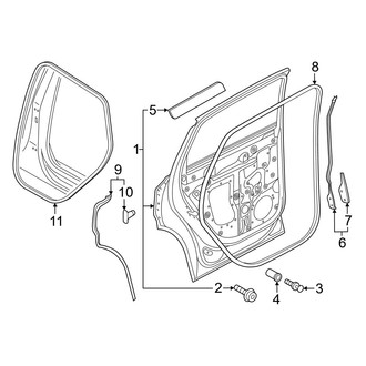 Audi OE - Rear Door - Door & Components