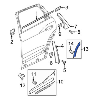 Audi OE - Front Left Wheel Arch Molding