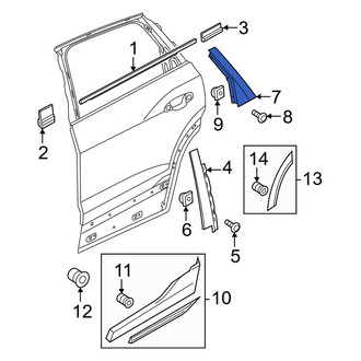 Audi OE - Front Left Door Applique