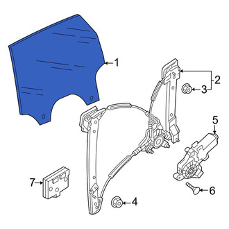 Audi OE - Front Left Door Glass