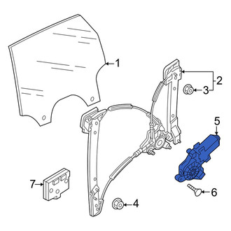 Audi OE - Rear Left Window Motor