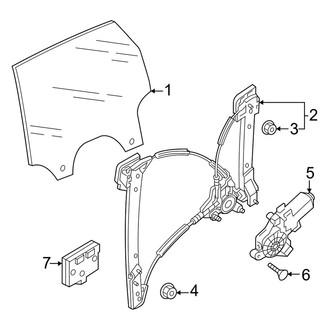 Audi OE - Rear Door - Glass & Hardware