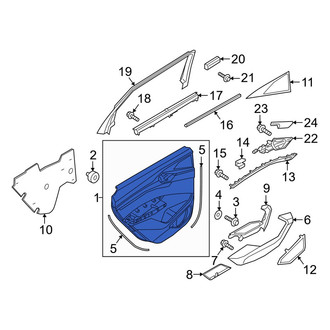 Audi OE - Rear Left Inner Door Interior Trim Panel