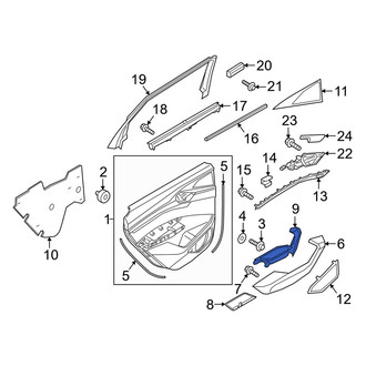Audi OE - Front Left Door Switch Trim Panel
