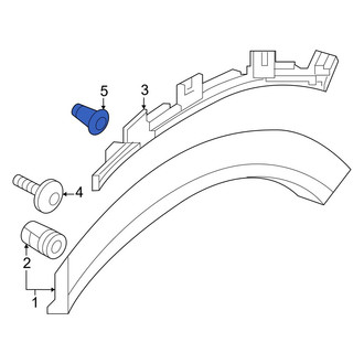 Audi OE - Wheel Arch Molding Clip