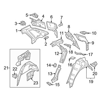 Audi OE - Quarter Panel - Inner Structure