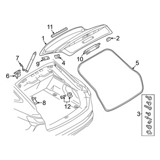 Audi OE - Lift Gate - Gate & Hardware