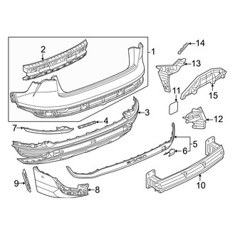 Audi OE - Rear Bumper - Bumper & Components